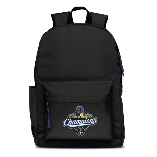 2026 Brewers World Series Champions Campus Laptop Backpack- Black