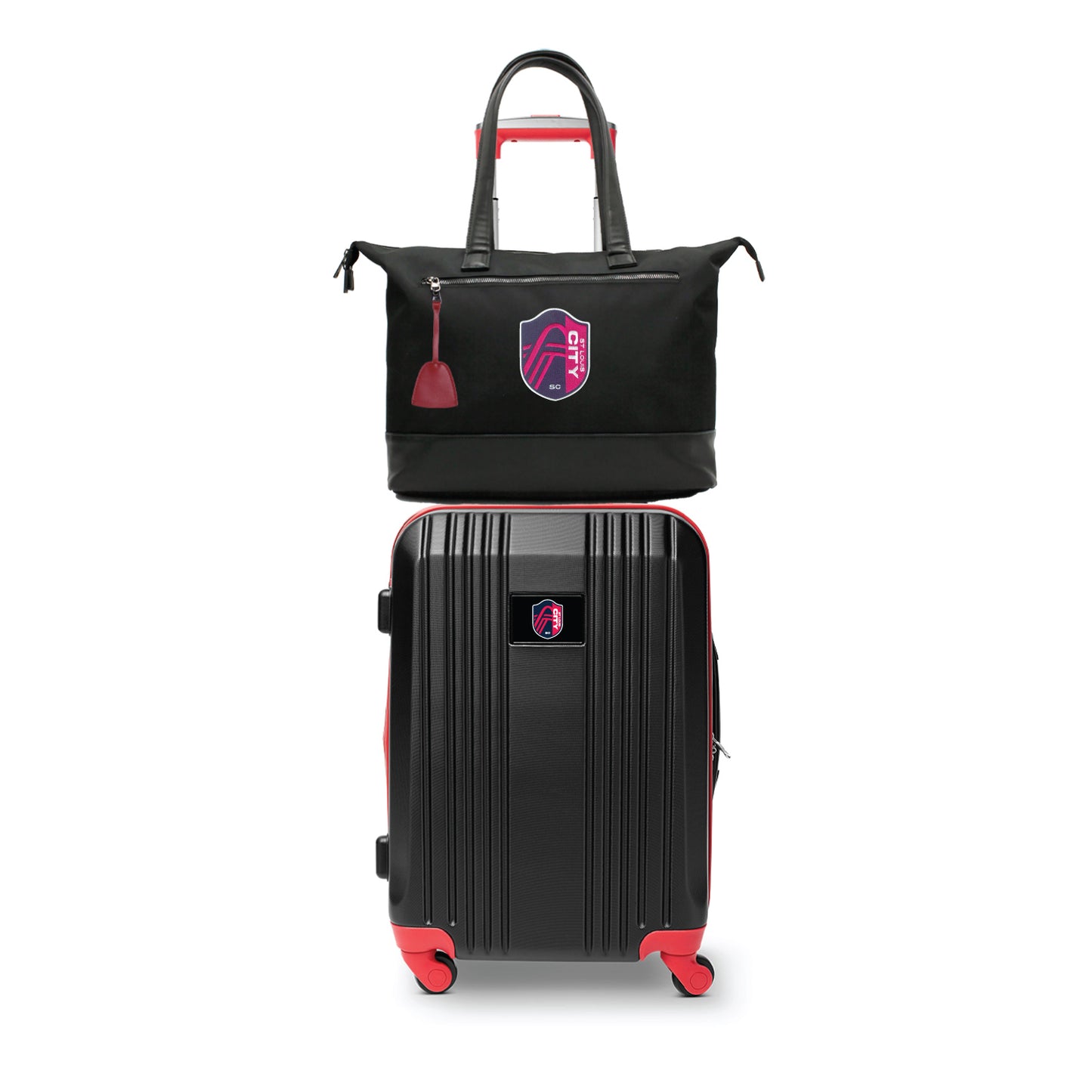 St. Louis City SC Tote Bag and Luggage Set -RED