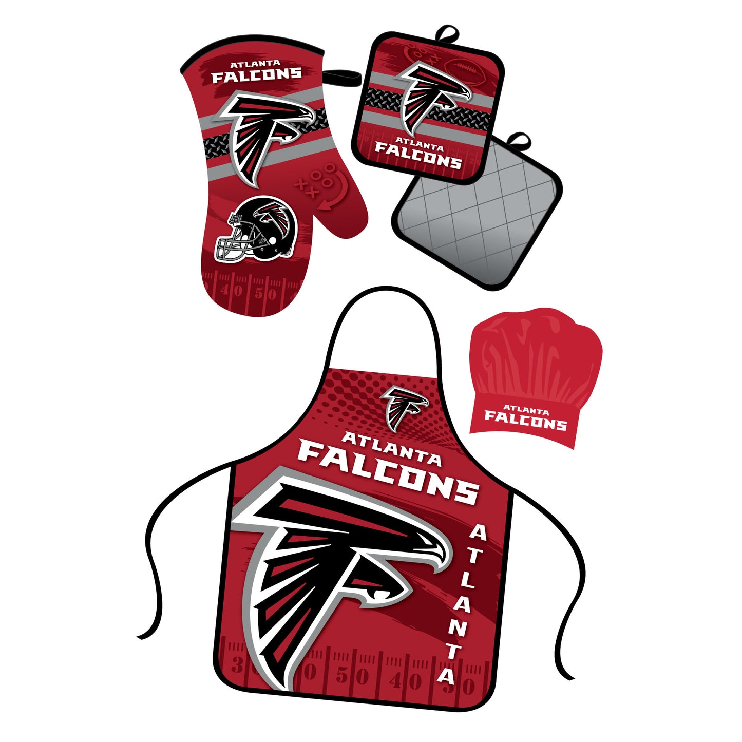 Atlanta Falcons Apron and Oven Mitt Bundle