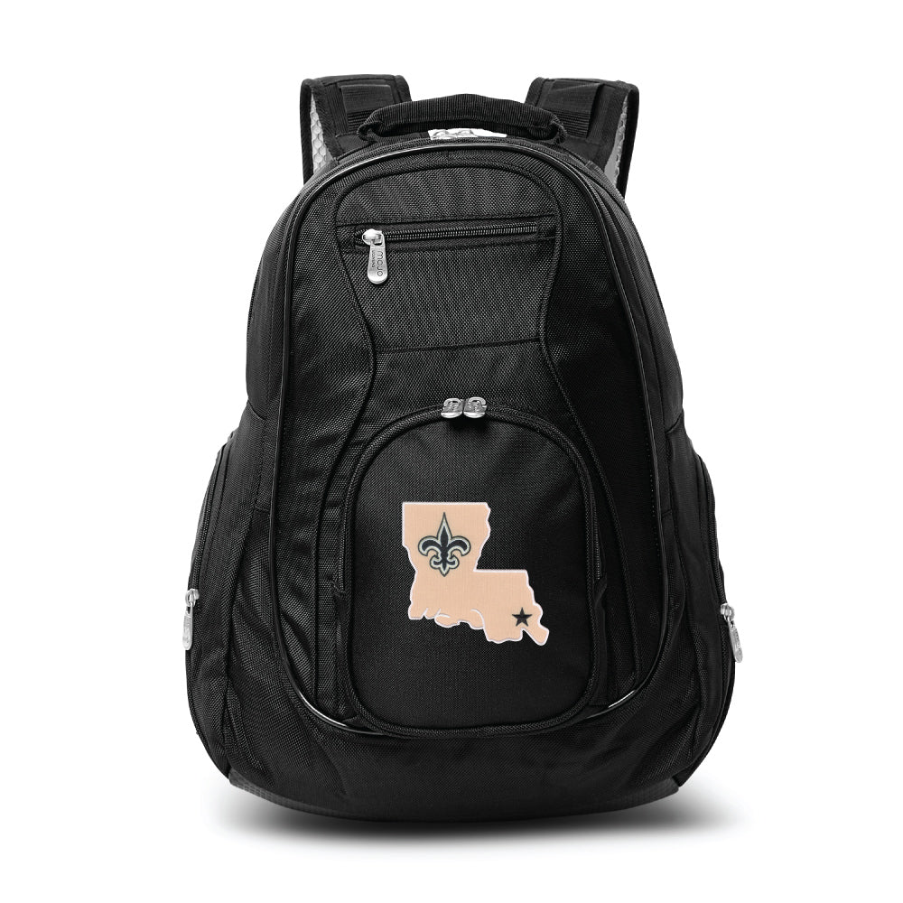 Saints Backpack | New Orleans Saints Laptop Backpack- Secondary Logo