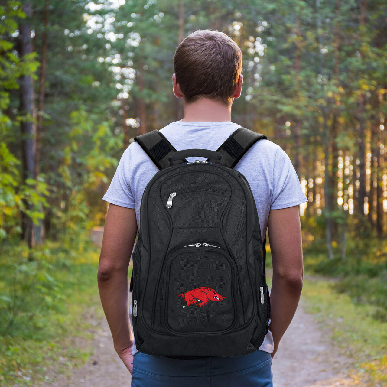 Arkansas Razorbacks Laptop Backpack in Black
