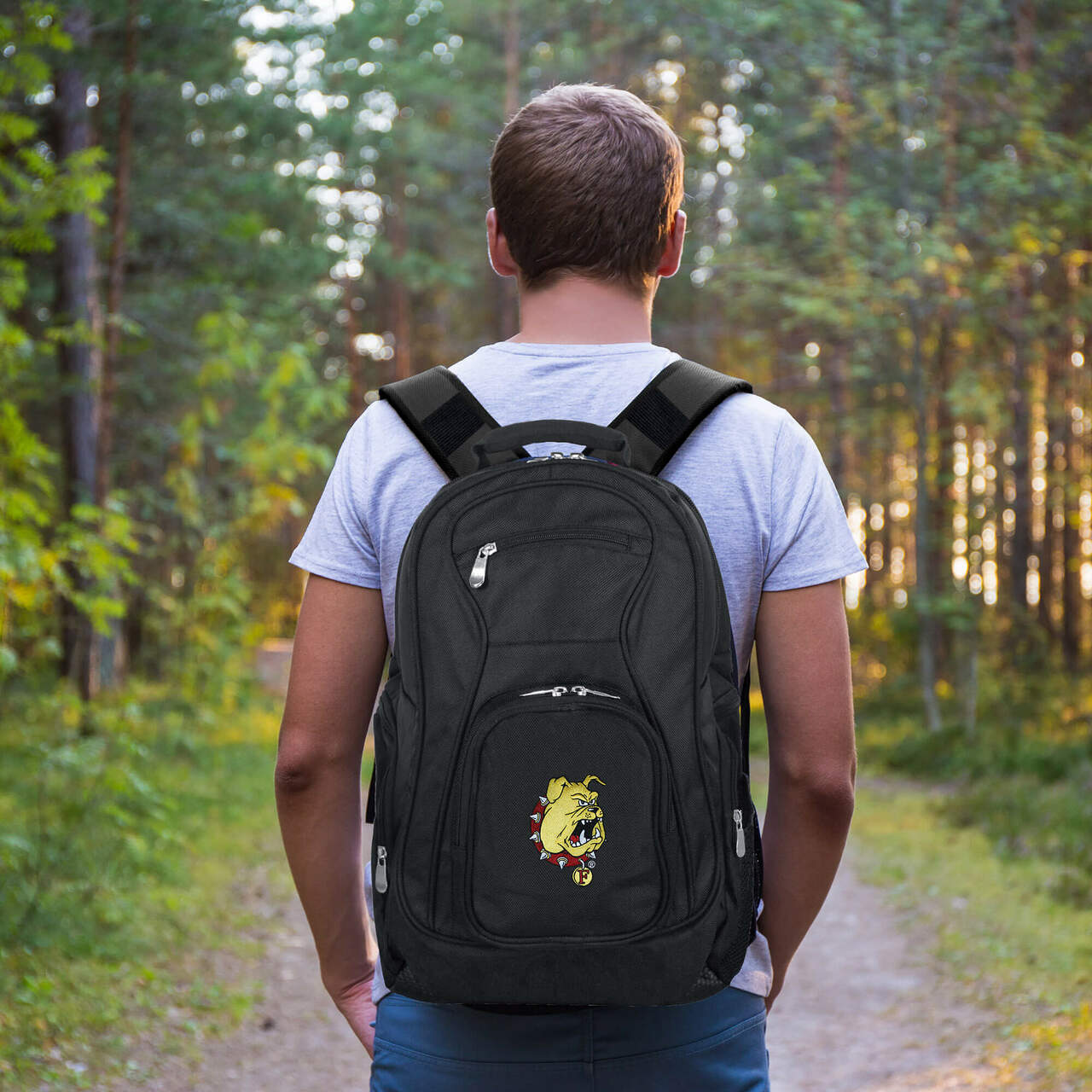 Ferris State Bulldogs Laptop Backpack Black