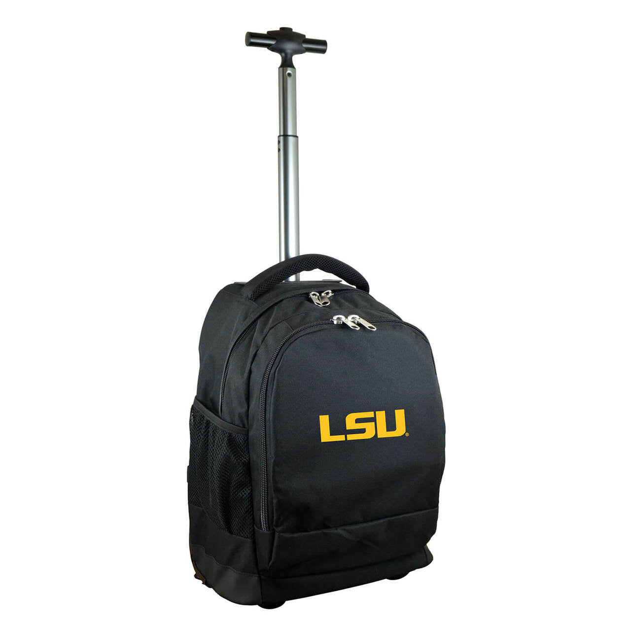 NCAA LSU Premium Wheeled backpack in Black mojosportsbags