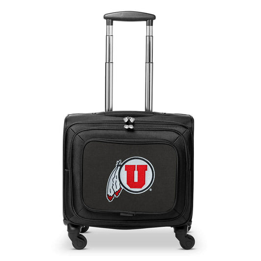 Utah Utes 14" Black Wheeled Laptop Overnighter