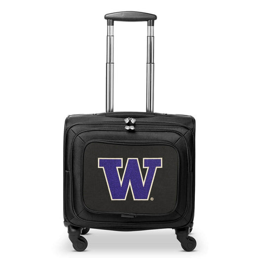 Washington Huskies 14" Black Wheeled Laptop Overnighter
