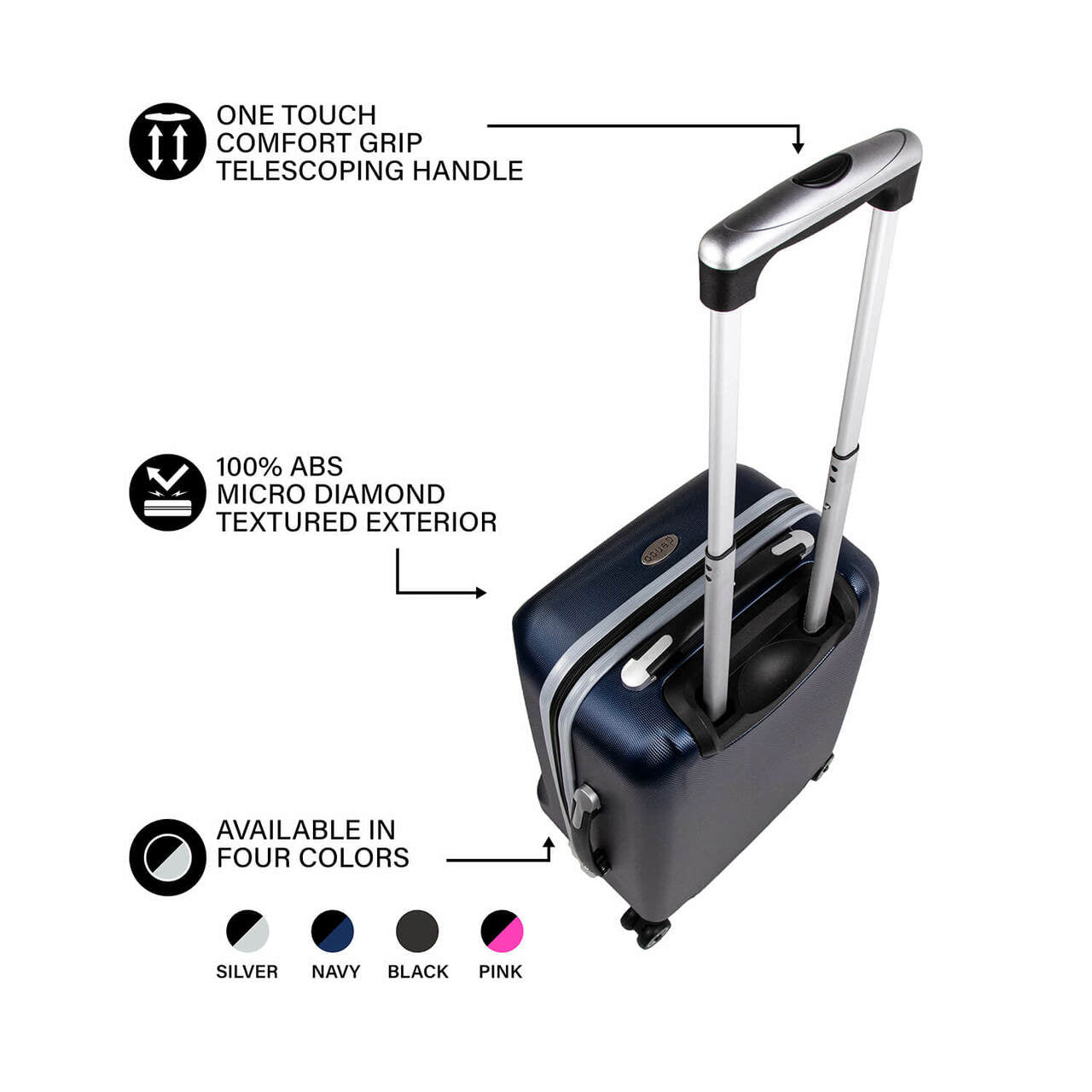 Pittsburgh Penguins 20" Hardcase Luggage Carry-on Spinner
