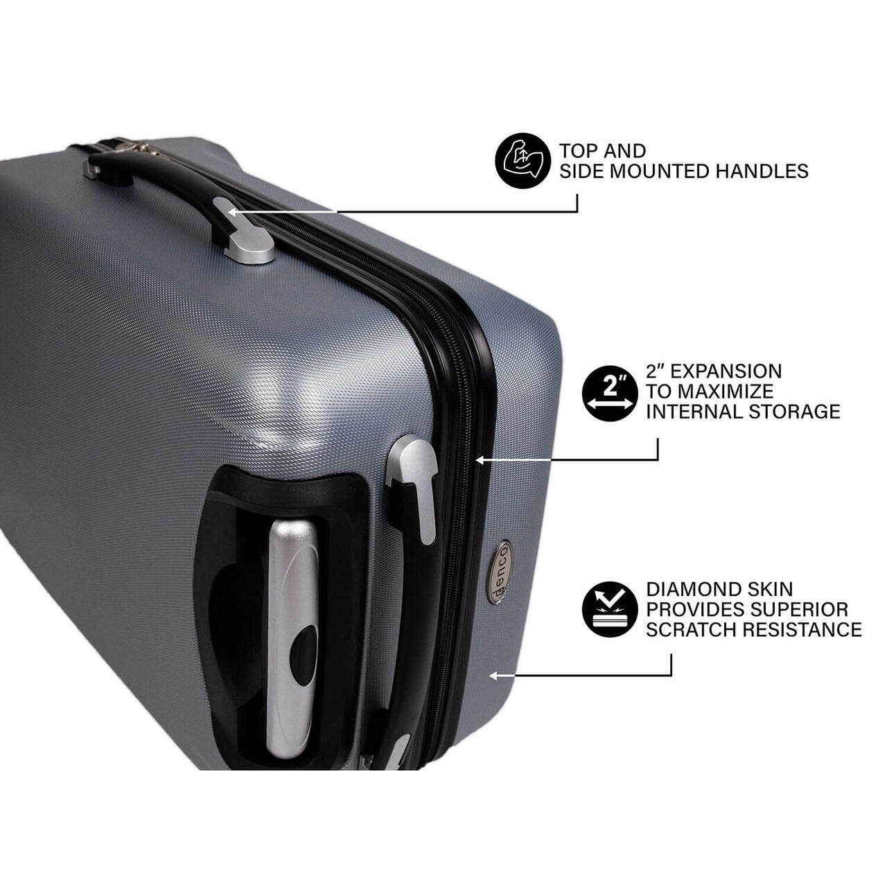New York Giants 20" Hardcase Luggage Carry-on Spinner