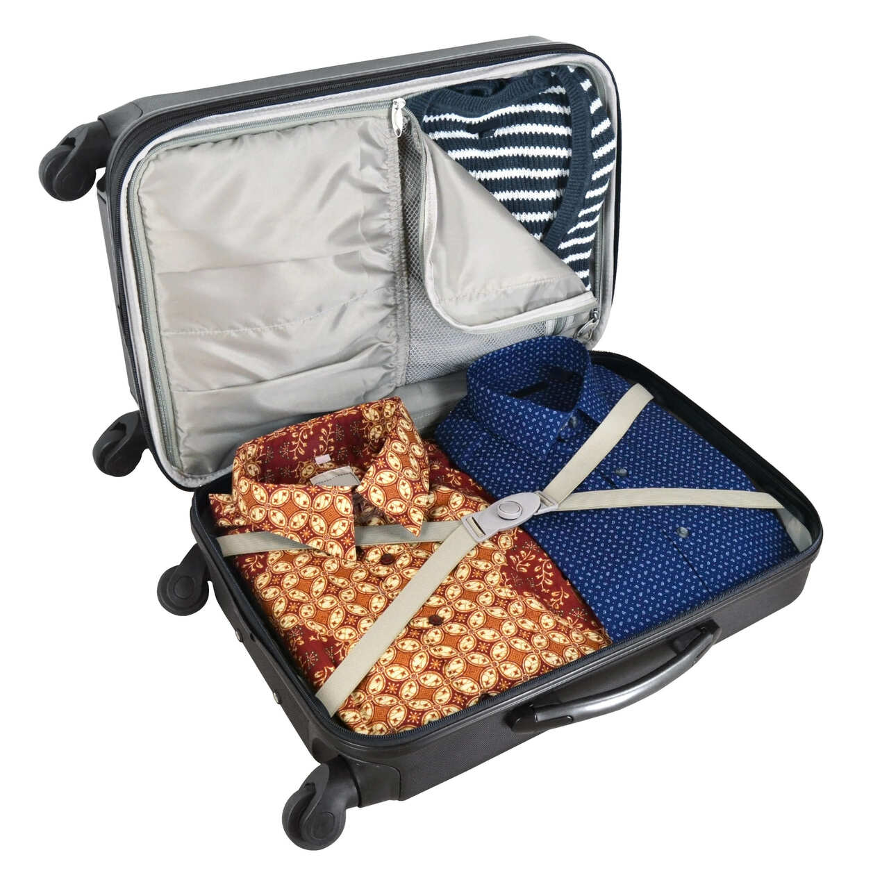 West Virginia Carry On Spinner Luggage | West Virginia Hardcase Two-Tone Luggage Carry-on Spinner in Navy