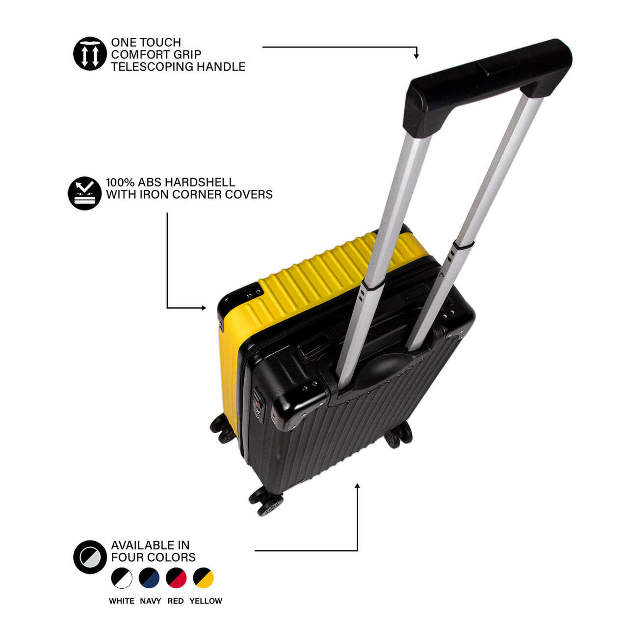 Pittsburgh Steelers Carry-On Hardcase Spinner Luggage and Backpack Set