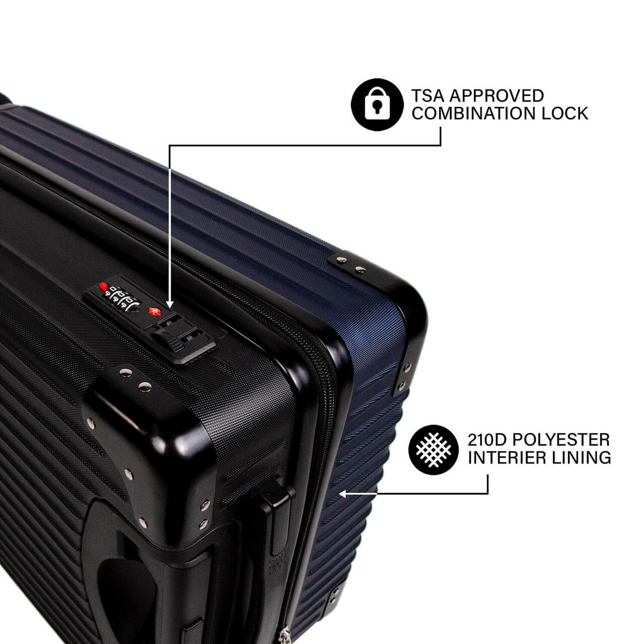 Wake Forest Demon Premium 2-Toned 21" Carry-On Hardcase