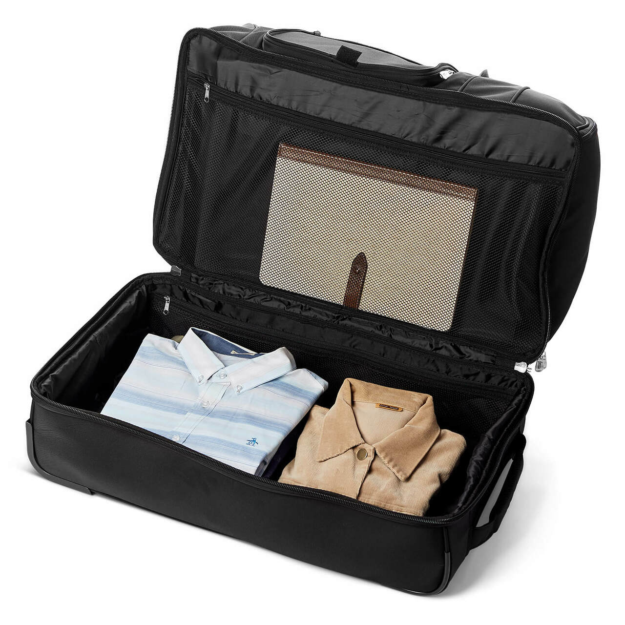 Virginia Tech Hokies 27" Black Rolling Drop Bottom Duffel