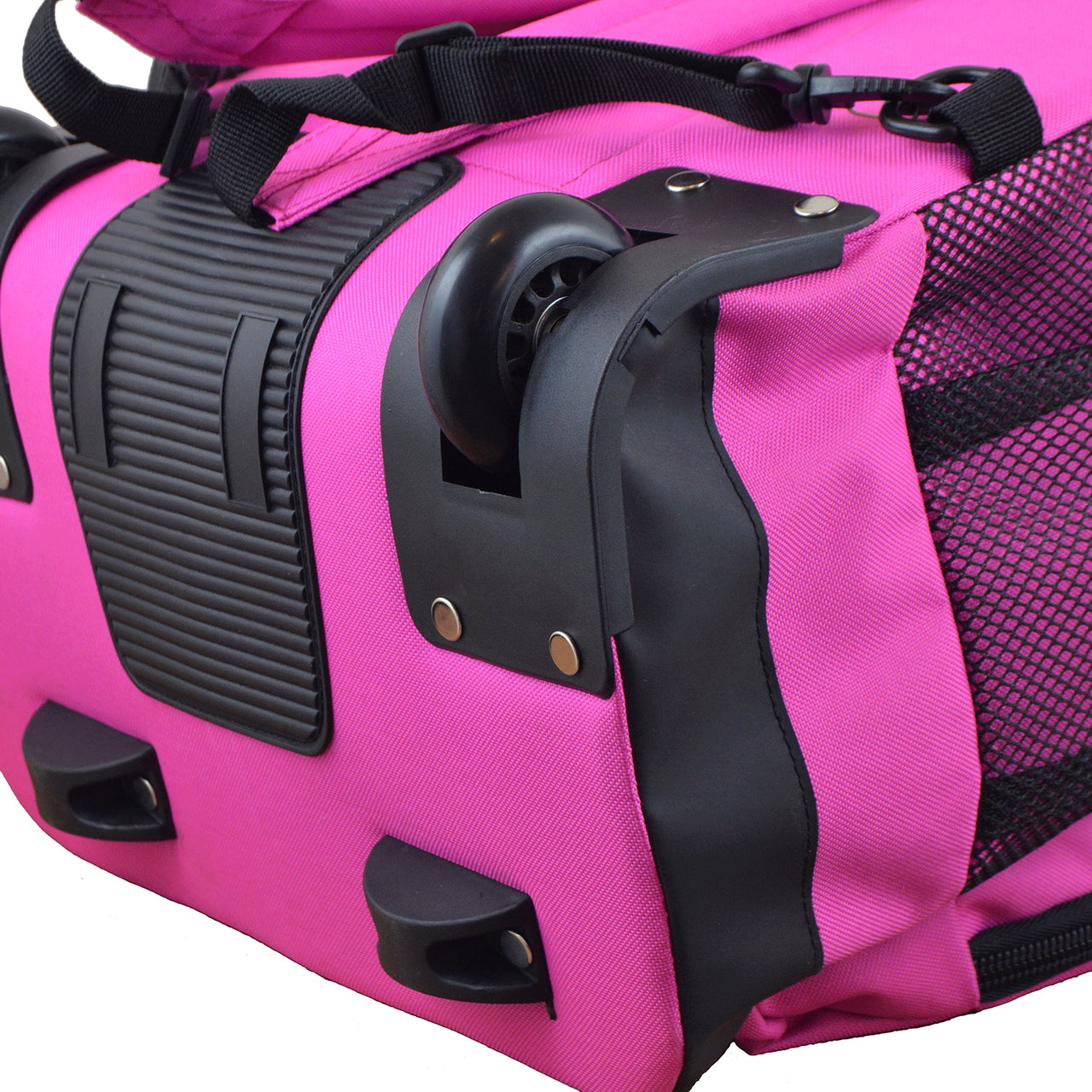 New York Giants Premium Wheeled Backpack in Pink