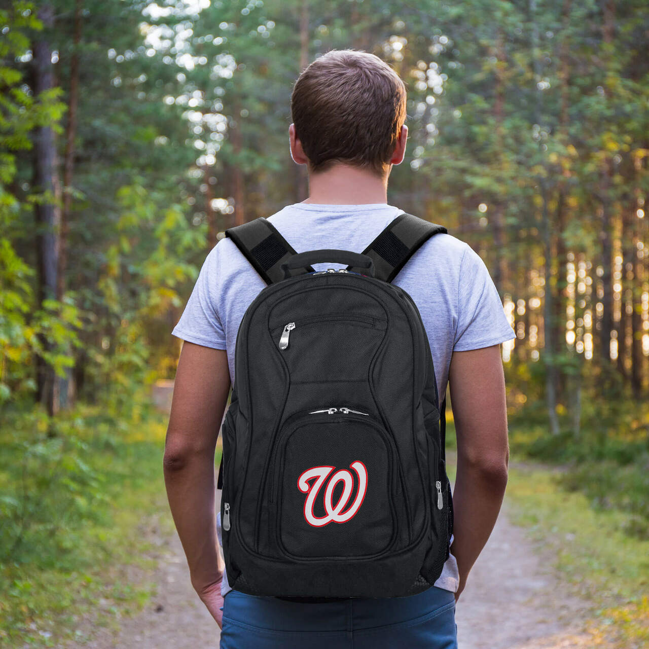 Washington Nationals Laptop Backpack Black