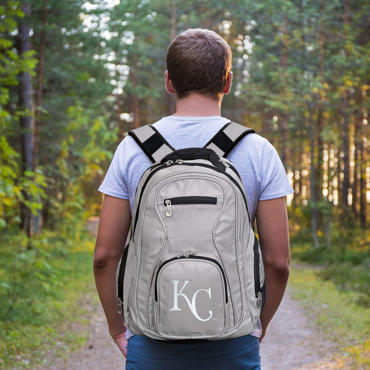 Kansas City Royals Laptop Backpack - Gray