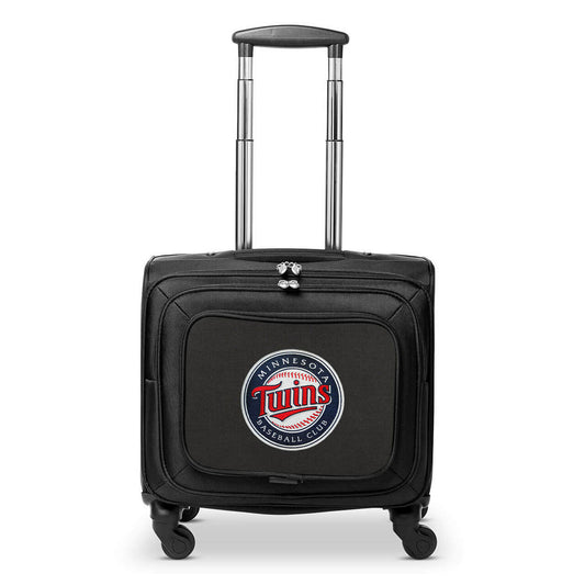 Minnesota Twins 14" Black Wheeled Laptop Overnighter