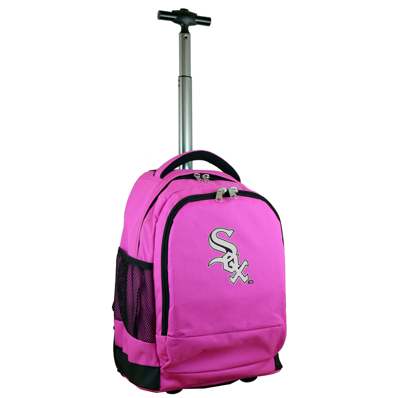 Chicago White Sox Premium Wheeled Backpack in Pink