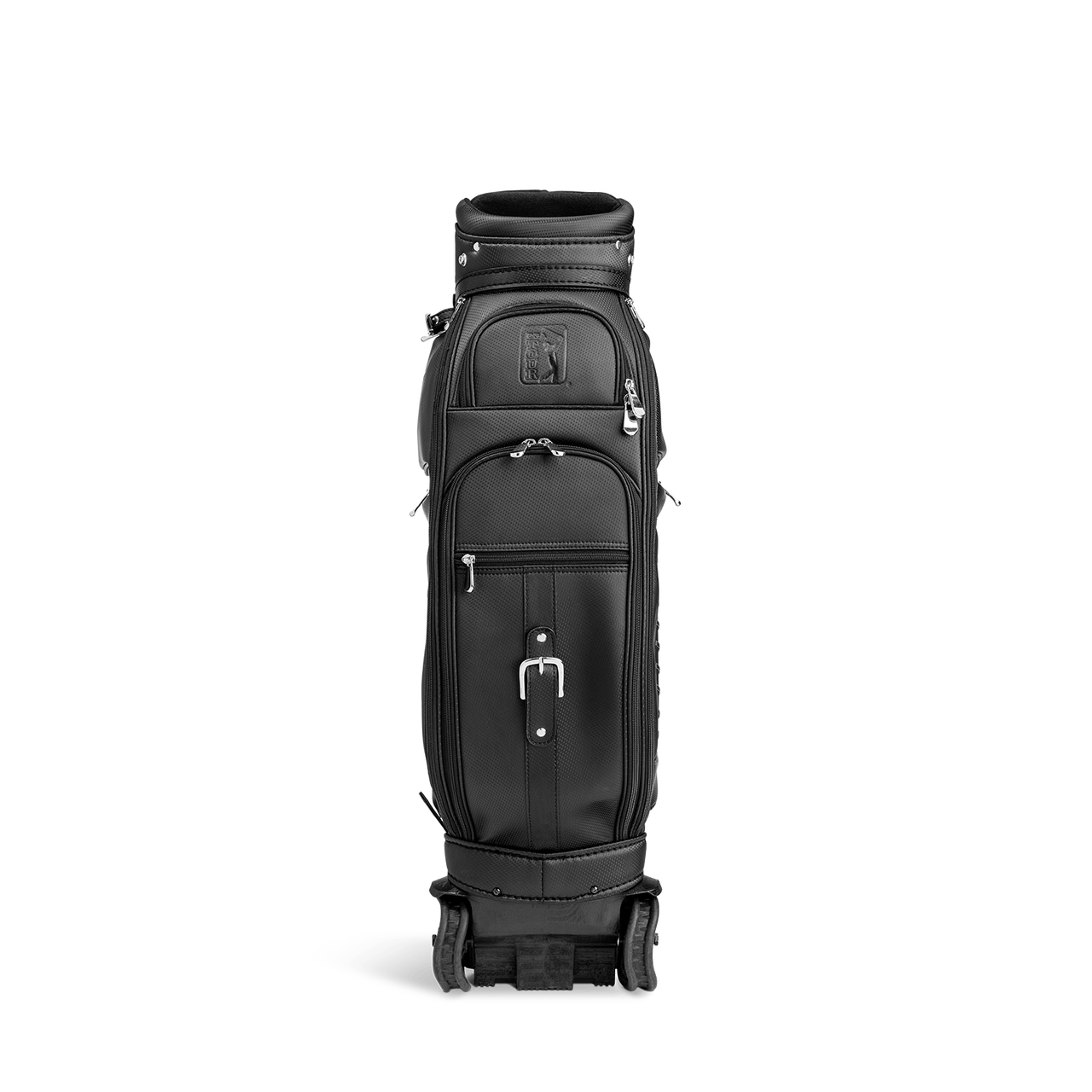 PGA Tour Golf Bag Black with Travel Cover and Shark Wheels