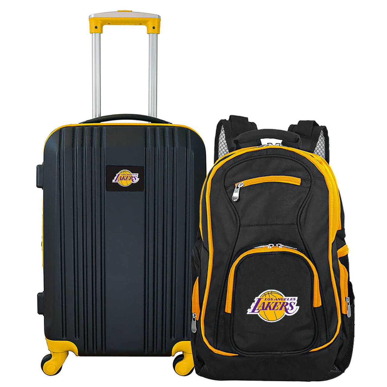 NBA La Lakers Colored Trim Laptop Backpack