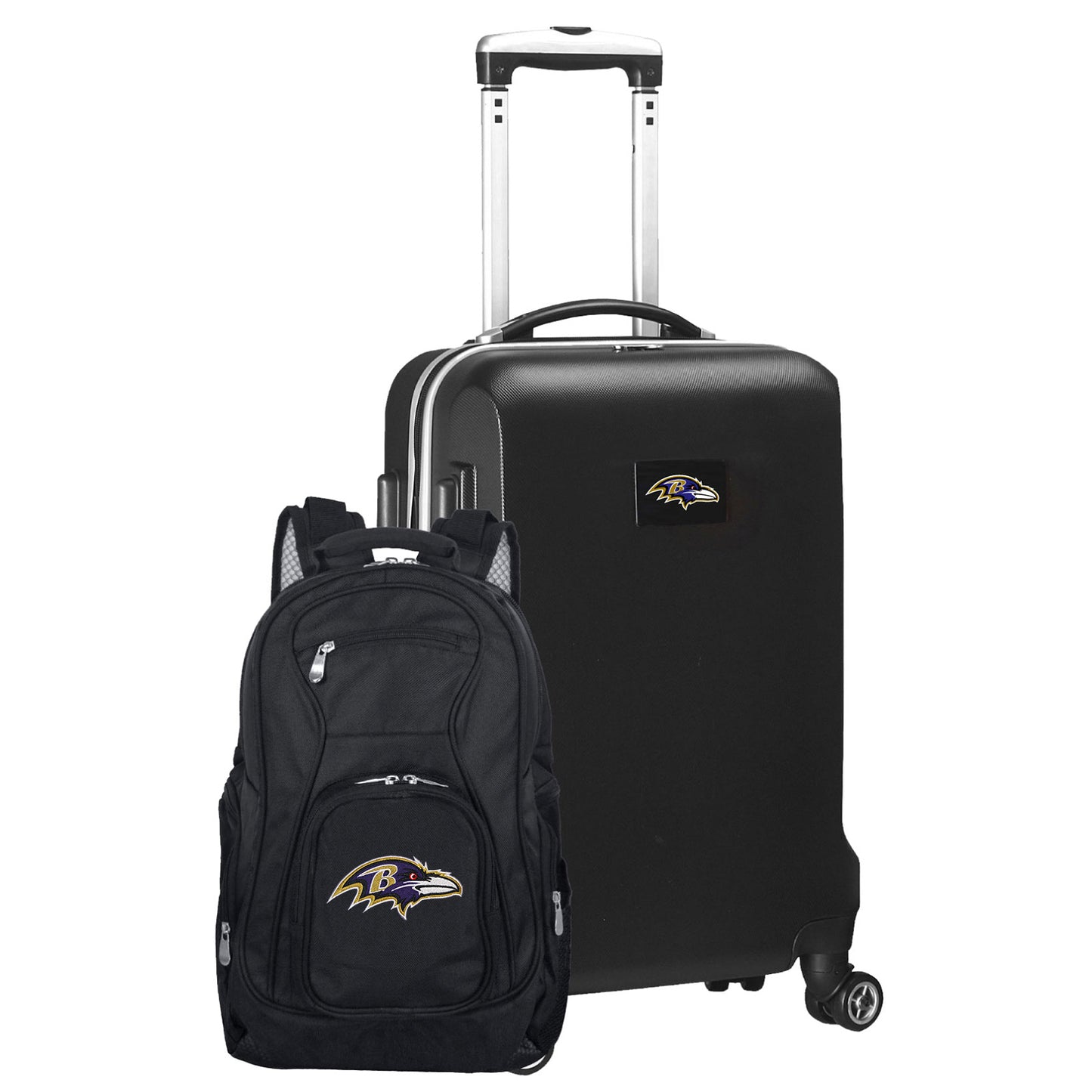 Baltimore Ravens Deluxe 2-Piece Backpack and Carry on Set