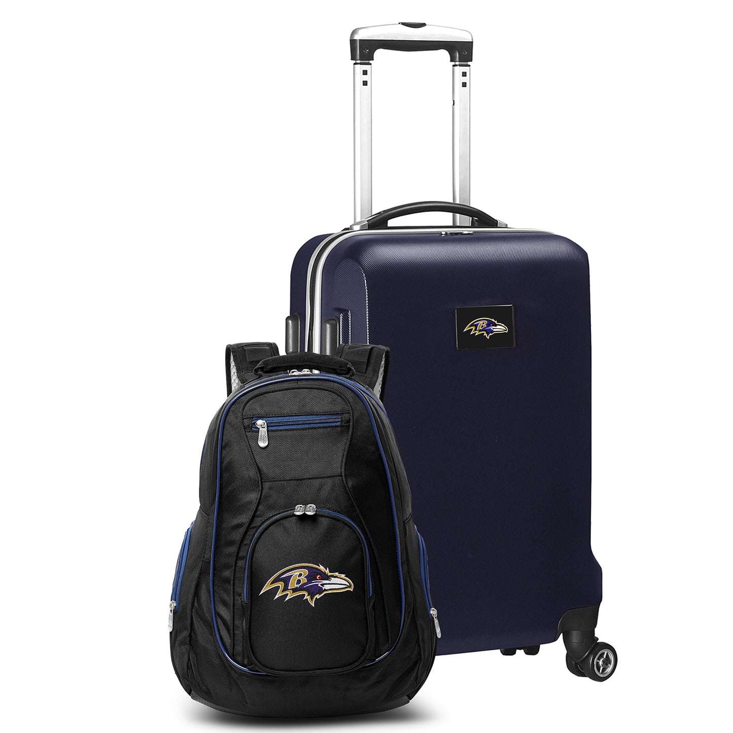 Baltimore Ravens Deluxe 2-Piece Backpack and Carry on Set