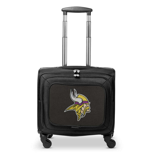 Minnesota Vikings 14" Black Wheeled Laptop Overnighter