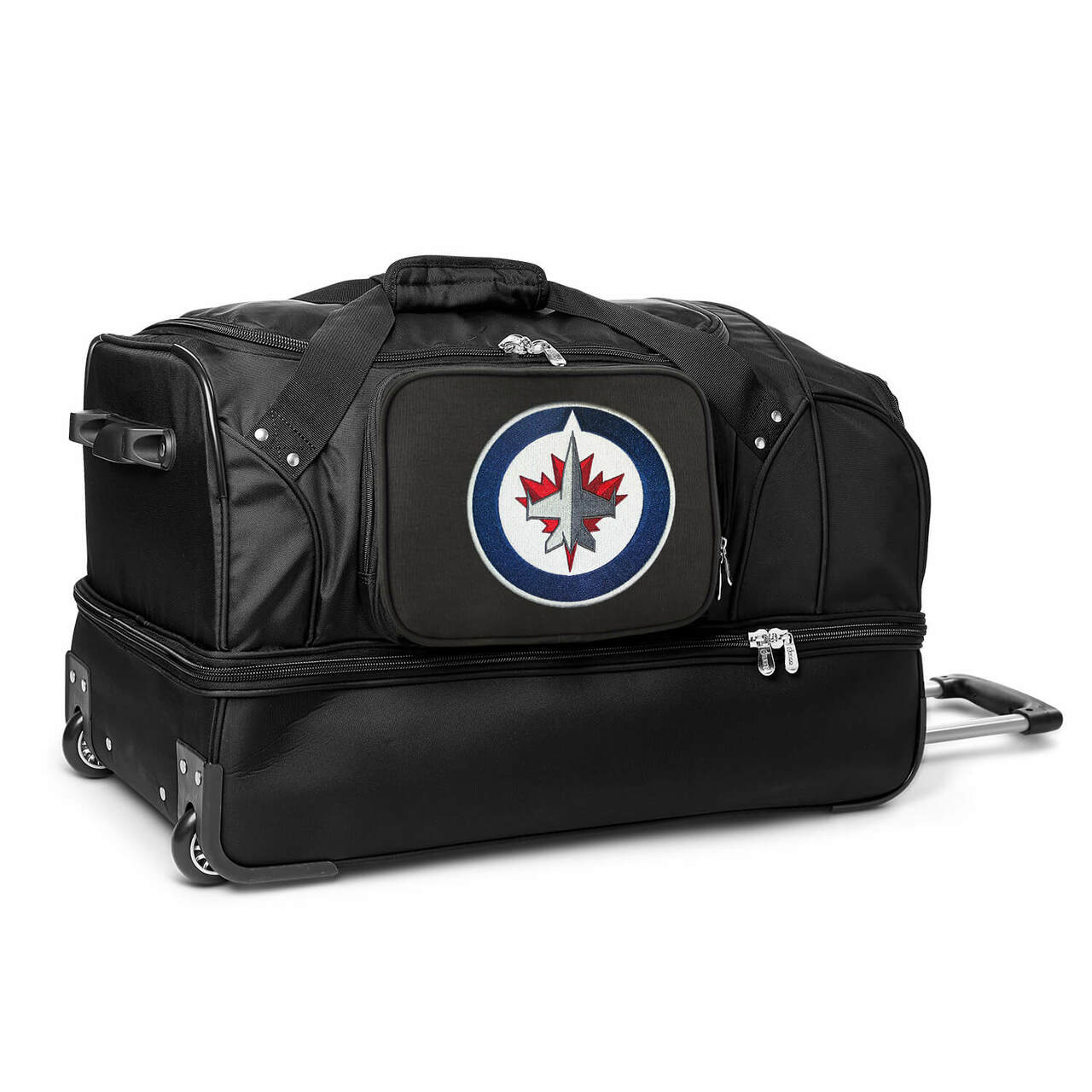 Winnipeg Jets 27" wheeled Drop Bottom Duffel mojosportsbags