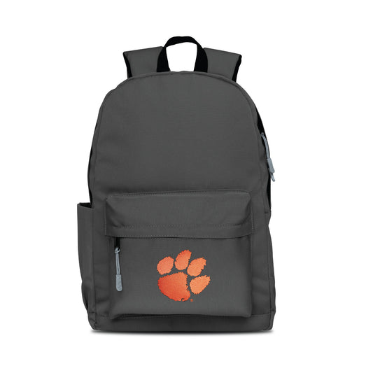 Clemson Campus Laptop Backpack- Gray