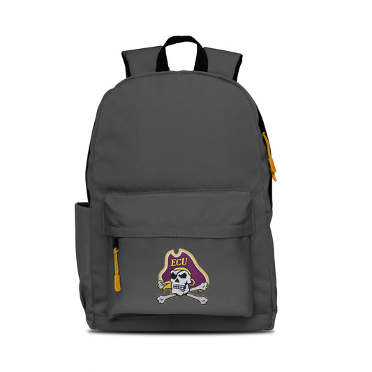 East Carolina Pirates Campus Laptop Backpack- Gray