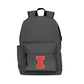 Illinois Fighting Illini Campus Laptop Backpack- Gray