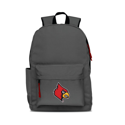 Louisville Cardinals Campus Laptop Backpack- Gray