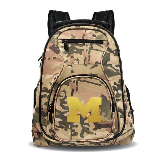 Wolverines Camo Backpack | Michigan Wolverines Laptop Camo Backpack