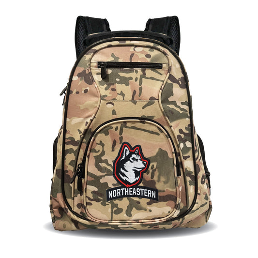 Huskies Camo Backpack | Northeastern Huskies Laptop Camo Backpack