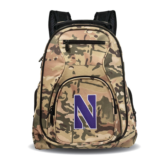 Northwestern Camo Backpack | Northwestern Laptop Camo Backpack