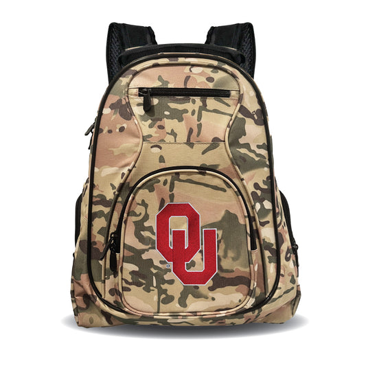 Sooners Camo Backpack | Oklahoma Sooners Laptop Camo Backpack