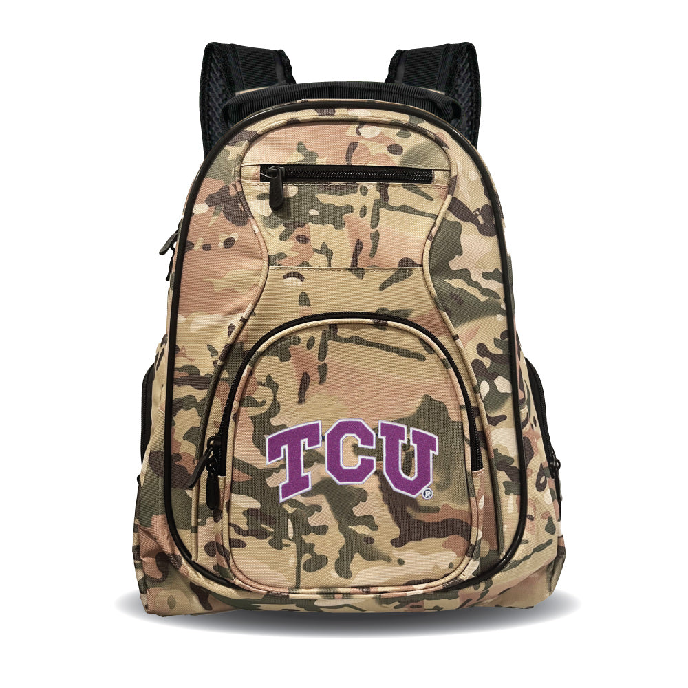 Horned Frogs Camo Backpack|TCU Horned Frogs Laptop Camo Backpack
