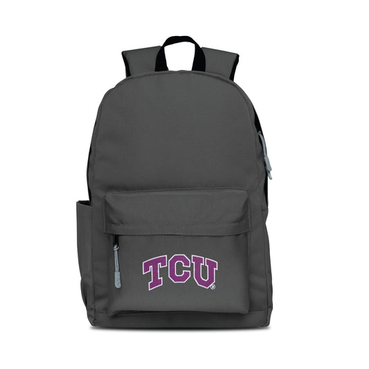 Texas Christian Campus Laptop Backpack- Gray