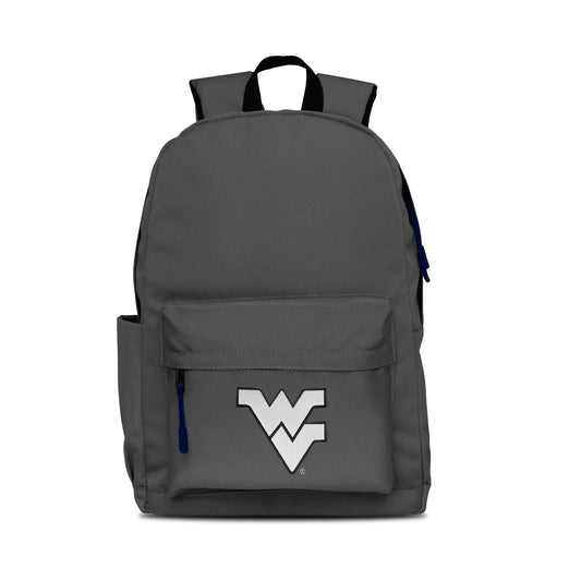 West Virginia Mountaineers Campus Laptop Backpack- Gray