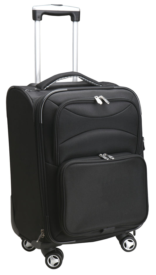 21'' Black Domestic Soft Side Carry-on Spinner