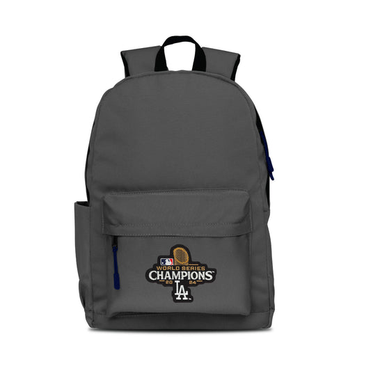 2024 Dodgers World Series Champions Campus Laptop Backpack- Gray