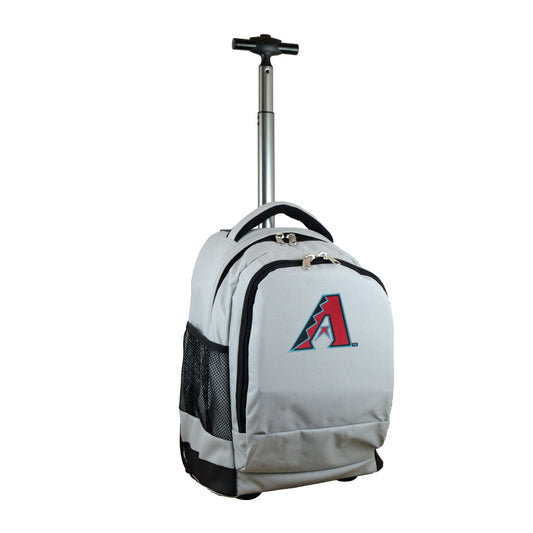 Arizona Diamondbacks Premium Wheeled Backpack in Grey
