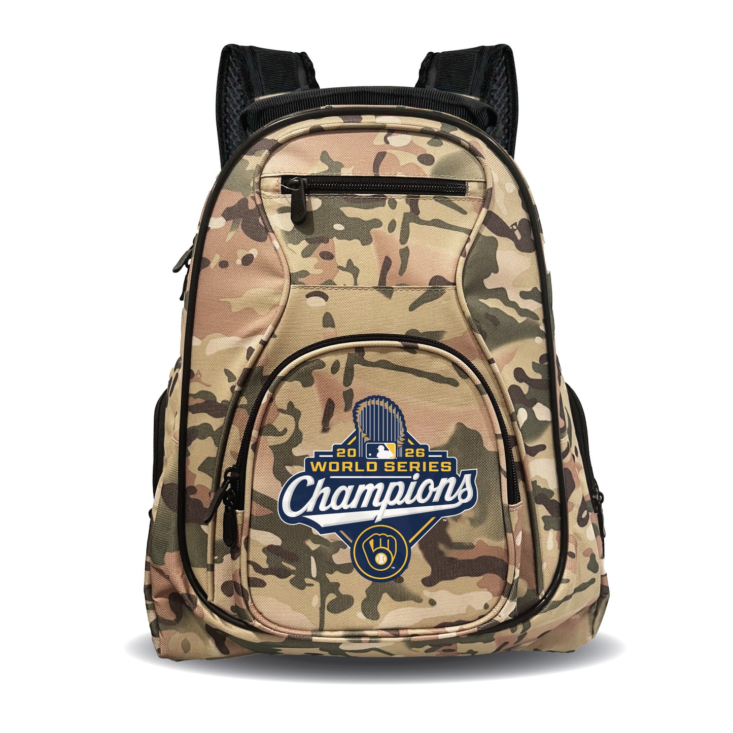 2026 Brewers World Series Champions Premium Laptop Backpack -CAMO