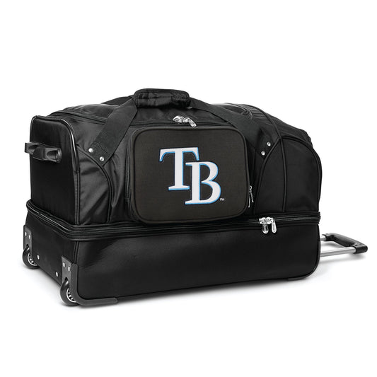 Tampa Bay Rays 27" Black Rolling Drop Bottom Duffel