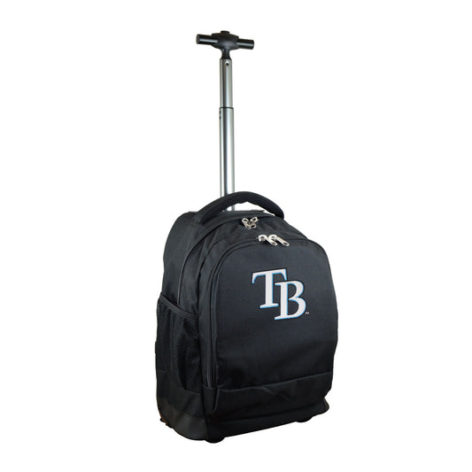 Tampa Bay Rays Premium Wheeled Backpack in Black