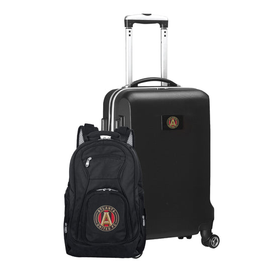 Atlanta United FC Deluxe 2 Piece Backpack & Carry-On Set -BLACK