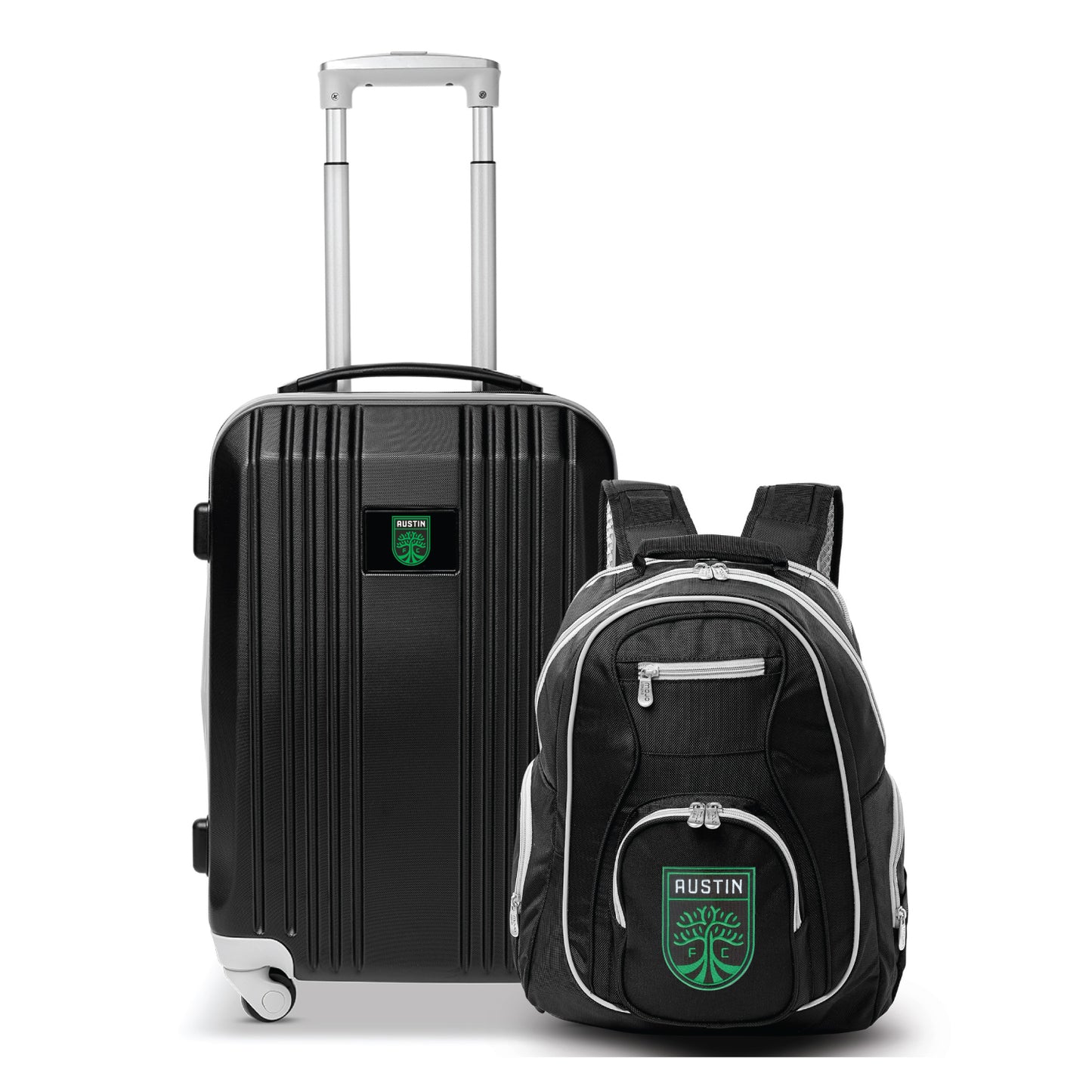 Austin FC Premium 2-Piece Backpack & Carry-On Set- GRAY