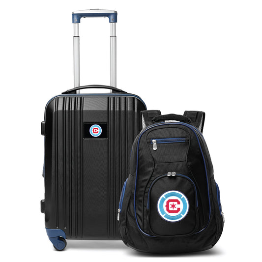 Chicago Fire FC Premium 2-Piece Backpack & Carry-On Set- NAVY