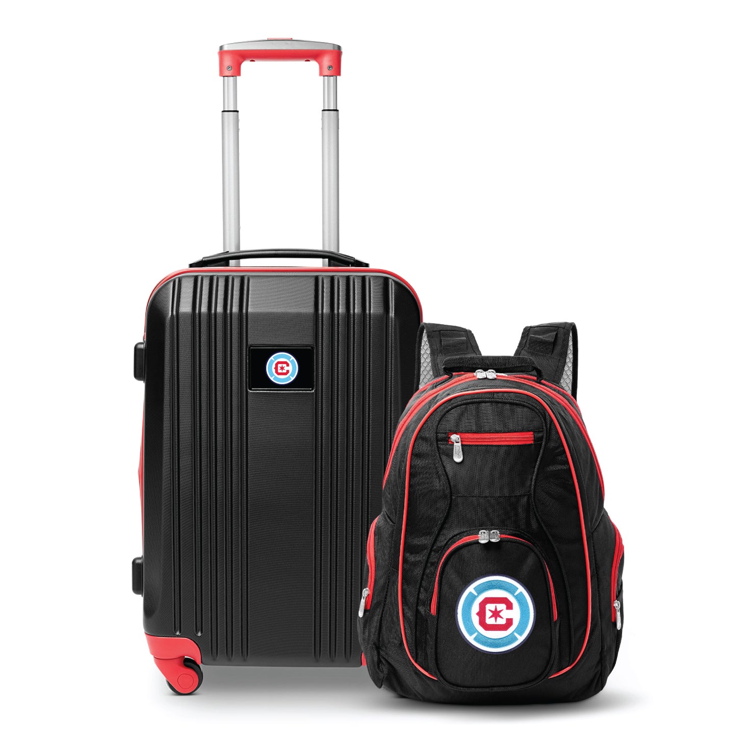 Chicago Fire FC Premium 2-Piece Backpack & Carry-On Set- RED