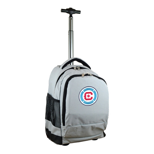 Chicago Fire FC 19" Premium Wheeled Backpack-Gray