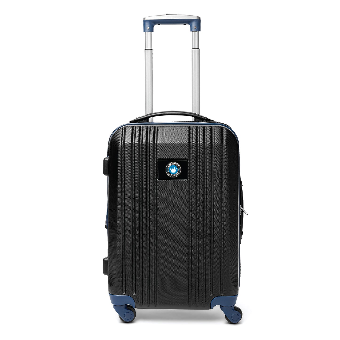 Charlotte FC 21" Two-Tone Carry On Spinner Luggage- NAVY