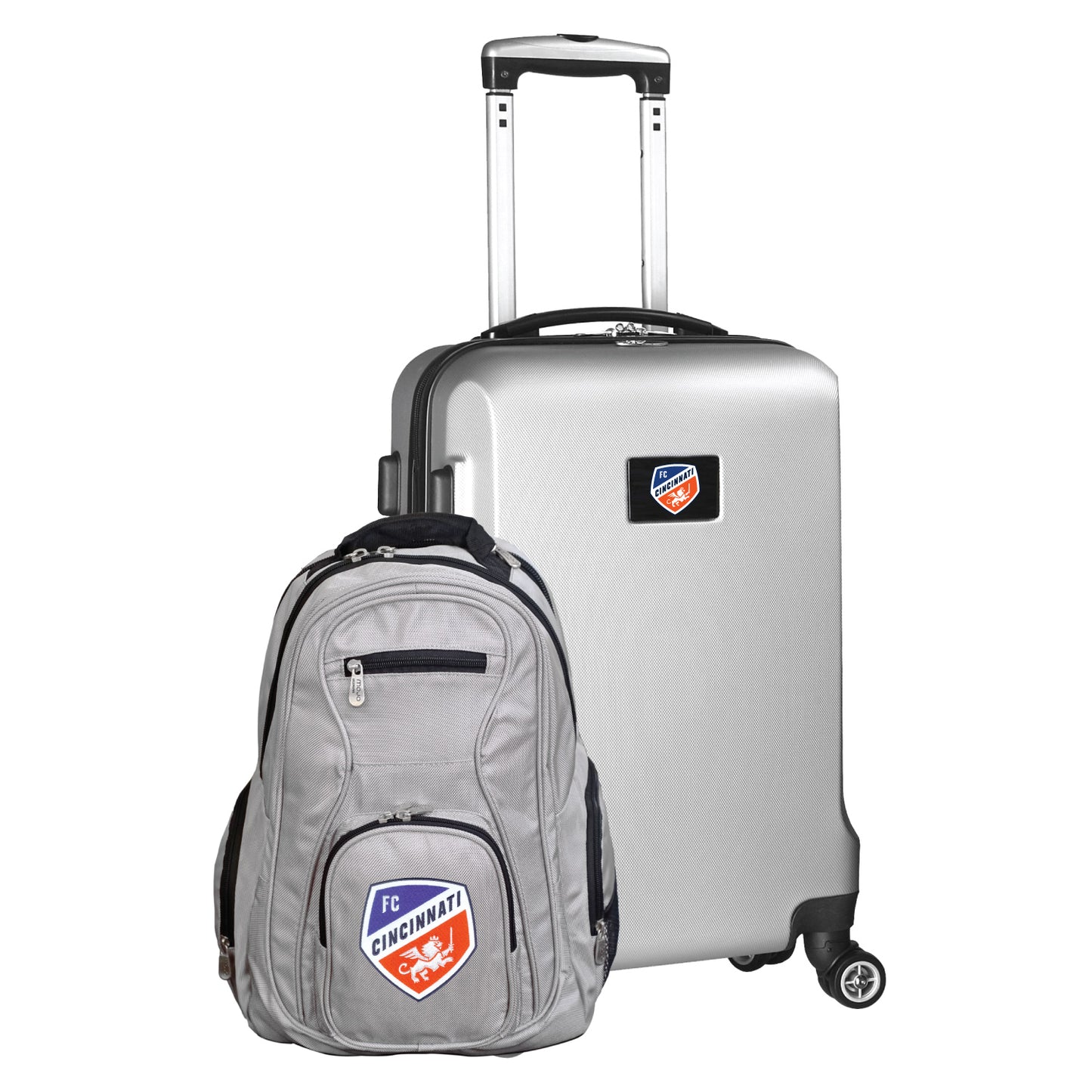 FC Cincinnati Deluxe 2 Piece Backpack & Carry-On Set -SILVER